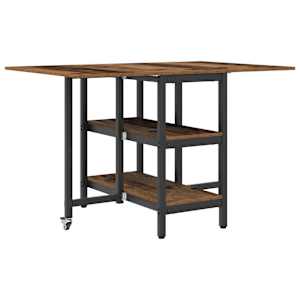 vidaXL S&ouml;&ouml;gilaud 122 x 80 x 76,5 cm Tehispuit Vana puit Ristk&uuml;lik