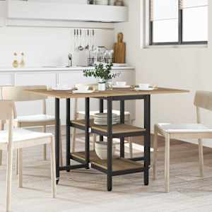 Jedilna miza 122 x 80 x 76,5 cm Inženirski les Artisan hrast