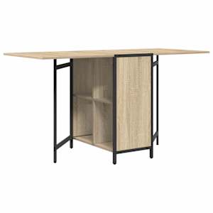 vidaXL S&ouml;&ouml;gilaud 144 x 60 x 75 cm Tehispuit Sonoma tamm Ristk&uuml;lik