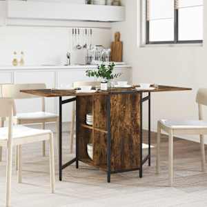 Jedilna miza 144 x 60 x 75 cm Inženirski les Dimljen hrast