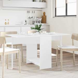 Jedilna miza 138 x 70 x 73,5 cm Inženirski les Bela Pravokotna