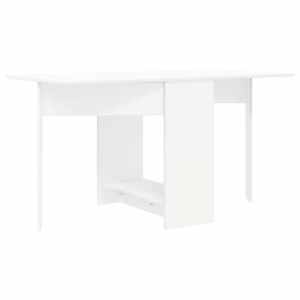 vidaXL S&ouml;&ouml;gilaud 138 x 70 x 73,5 cm Tehispuit Valge Ristk&uuml;lik