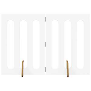 vidaXL Volditav lemmikloomade aed 2 tk Valge 100,5 x 38 x 70 cm