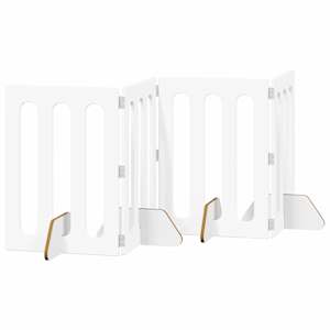 Skládací plot pro domácí mazlíčky 4 pcs Bílý 201 x 38 x 70 cm - obrázek 2
