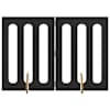 vidaXL Volditav lemmikloomade aed 2 tk Must tamm 100,5 x 38 x 70 cm