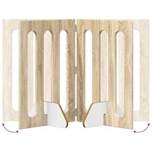 Skládací plot pro domácí mazlíčky 4 pcs Sonoma dub - obrázek 8