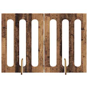 vidaXL Volditav lemmikloomade aed 2 tk Tammepuit 100,5 x 38 x 70 cm
