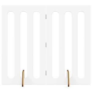 Skládací plot pro domácí mazlíčky 2 pcs Bílý 100,5 x 38 x 90 cm - obrázek 2
