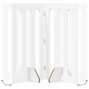 Skládací plot pro domácí mazlíčky 2 pcs Bílý 100,5 x 38 x 90 cm - obrázek 7