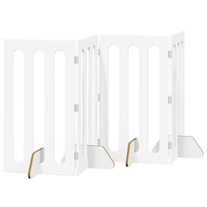 Skládací plot pro domácí mazlíčky 4 pcs Bílý 201 x 38 x 90 cm - obrázek 2