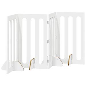 Skládací plot pro domácí mazlíčky 4 pcs Bílý 201 x 38 x 90 cm - obrázek 5