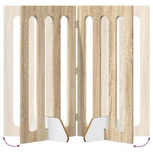 Skládací plot pro domácí mazlíčky 4 pcs Sonoma dub - obrázek 8