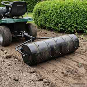 Vrtni valj za trato s priponkami za aerator Ø 30 x 90 cm Jeklo
