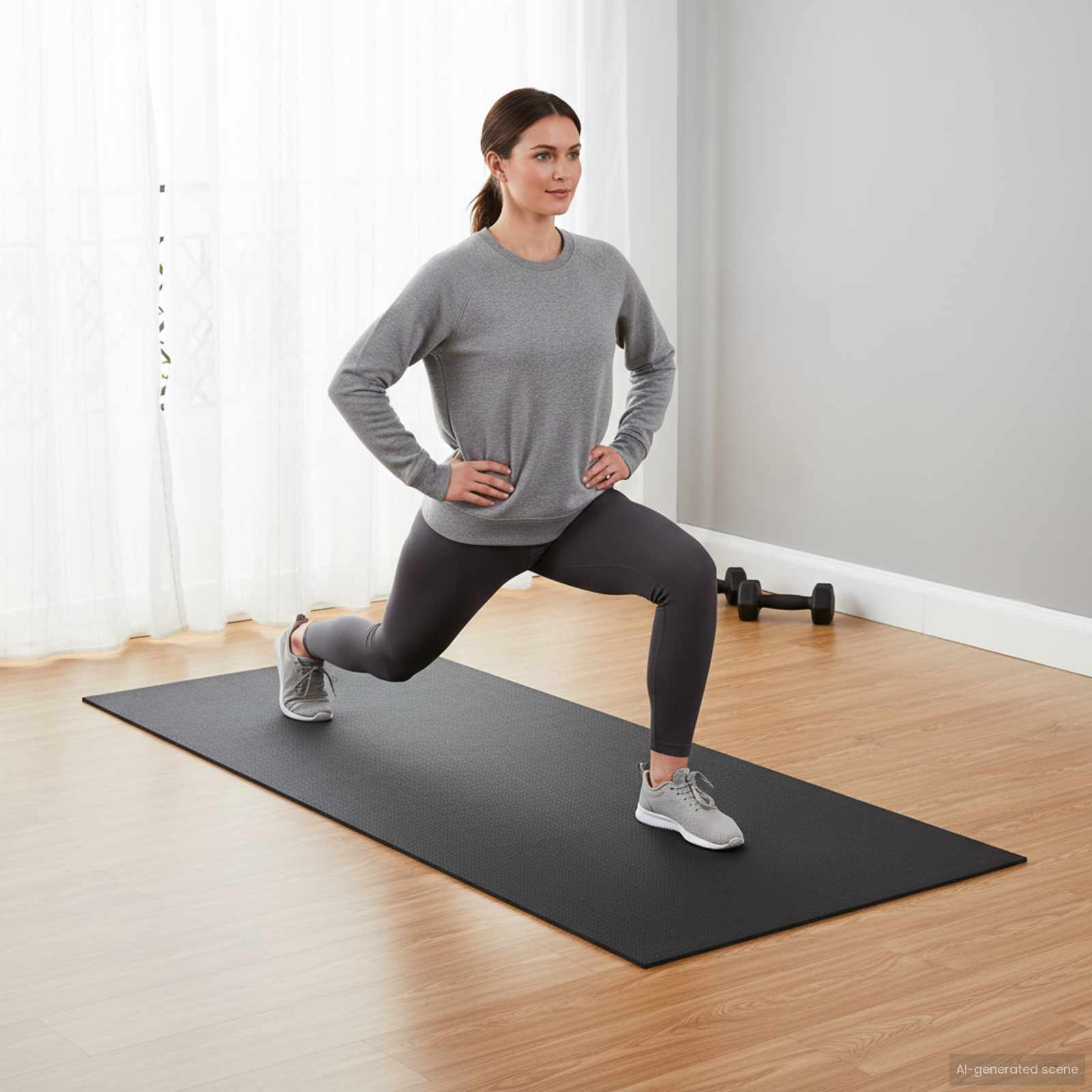 Thumbnail - vidaXL Sport Schutzmatte Schwarz 120 x 60 x 0,6 cm Hochdichtes PVC