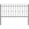 vidaXL Spike aiakaitse ASTEN 200 x 150 cm Pulberv&auml;rvitud teras Must
