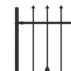Spike plot Černá 200 x 130 cm Práškově lakovaná ocel - obrázek 5