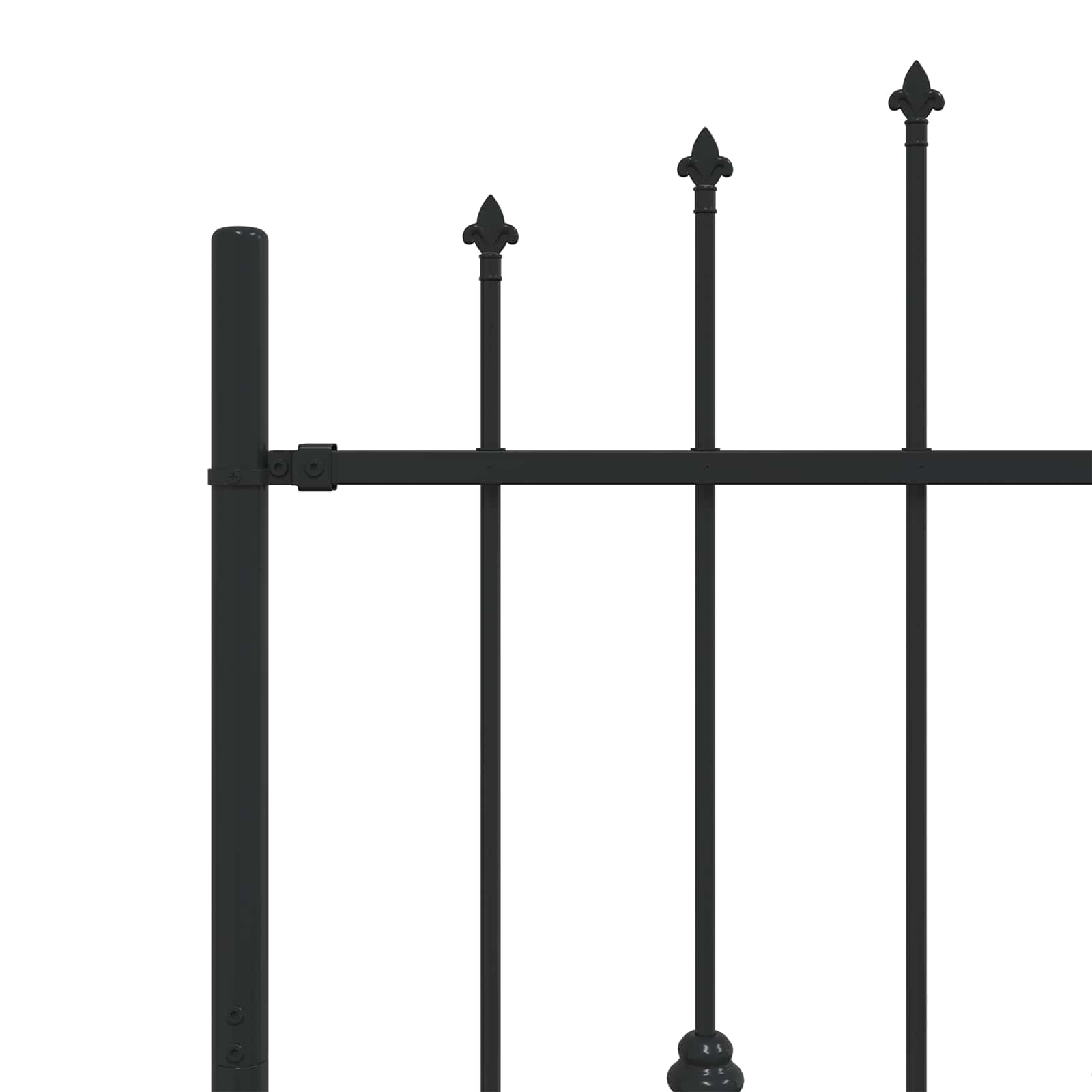 Vrh z bodicami Črna 200 x 150 cm Prašno lakirano jeklo - slika 5