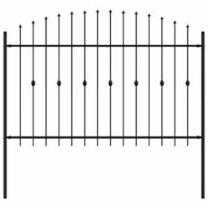 Spike plot Černá 200 x 130 cm Práškově lakovaná ocel - obrázek 2