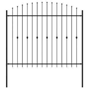 Spike plot Černá 200 x 200 cm Práškově lakovaná ocel - obrázek 2