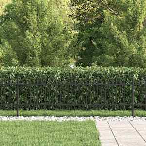 Hřebíkový obloukový plot Černá 200 x 130 cm - obrázek 3