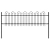 vidaXL Koonustega Kaarekujuline Aed DRONTEN 200 x 110 cm Must