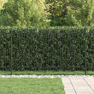 Hřebíkový obloukový plot Černá 200 x 130 cm - obrázek 3