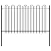 vidaXL Koonustega Kaarekujuline Aed DRONTEN 200 x 166 cm Must