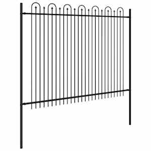 Hřebíkový obloukový plot Černá 200 x 200 cm - obrázek 4