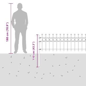 Kruhový plot TILBURG Černá - obrázek 8