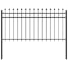 vidaXL Ring Aed TILBURG 200 x 150 cm Pulberv&auml;rvitud teras Must