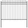 vidaXL Ring Aed TILBURG 200 x 200 cm Pulberv&auml;rvitud teras Must