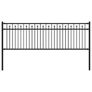 vidaXL Koonusedega Aed BAARLO 200 x 110 cm Pulberv&auml;rvitud teras Must