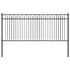 vidaXL Koonusedega Aed BAARLO 200 x 130 cm Pulberv&auml;rvitud teras Must