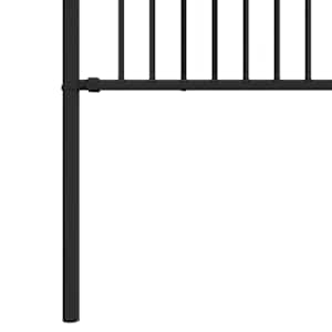 Hřebíkový plot Černá 200 x 166 cm Práškově lakovaná ocel - obrázek 6