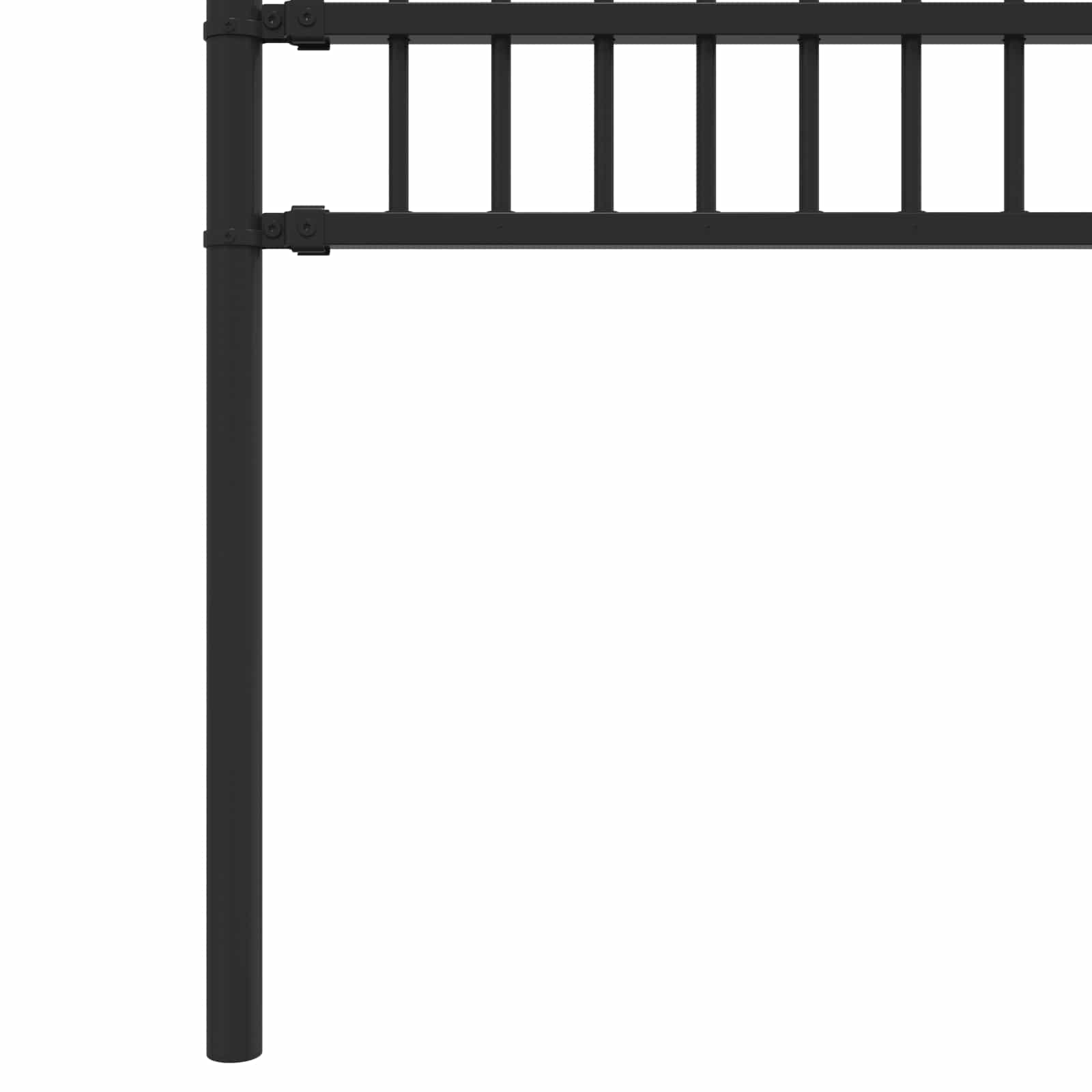 Spike obroč ograje Črna 200 x 130 cm Prašno lakirano jeklo - slika 6