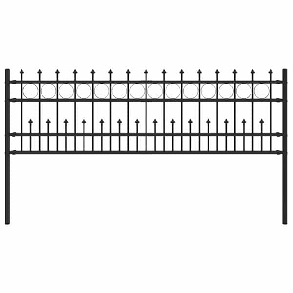 vidaXL Nugade ring aia HORST 200 x 110 cm Pulberv&auml;rvitud teras Must