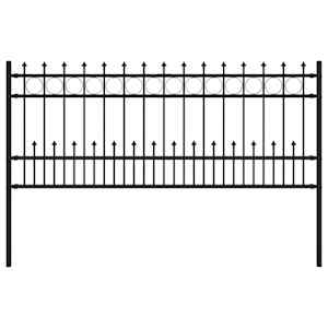 vidaXL Nugade ring aia HORST 200 x 130 cm Pulberv&auml;rvitud teras Must