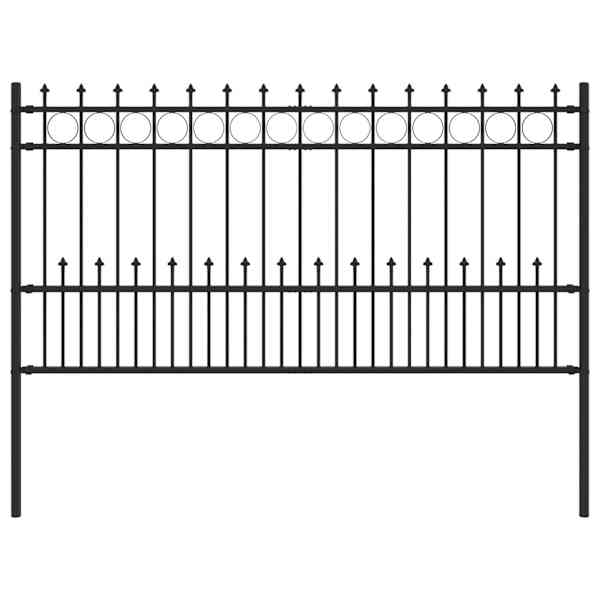vidaXL Nugade ring aia HORST 200 x 150 cm Pulberv&auml;rvitud teras Must