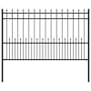vidaXL Nugade ring aia HORST 200 x 116 cm Pulberv&auml;rvitud teras Must
