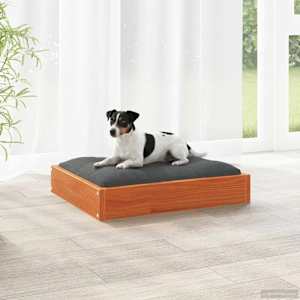 Ležišče za psa Voskast rjav 51,5 x 44 x 9 cm Masivno borovo les