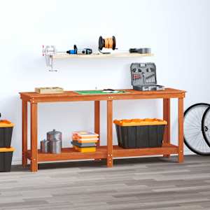 Delovna miza Voskan Rjava 180 x 50 x 80 cm Masivna borovina