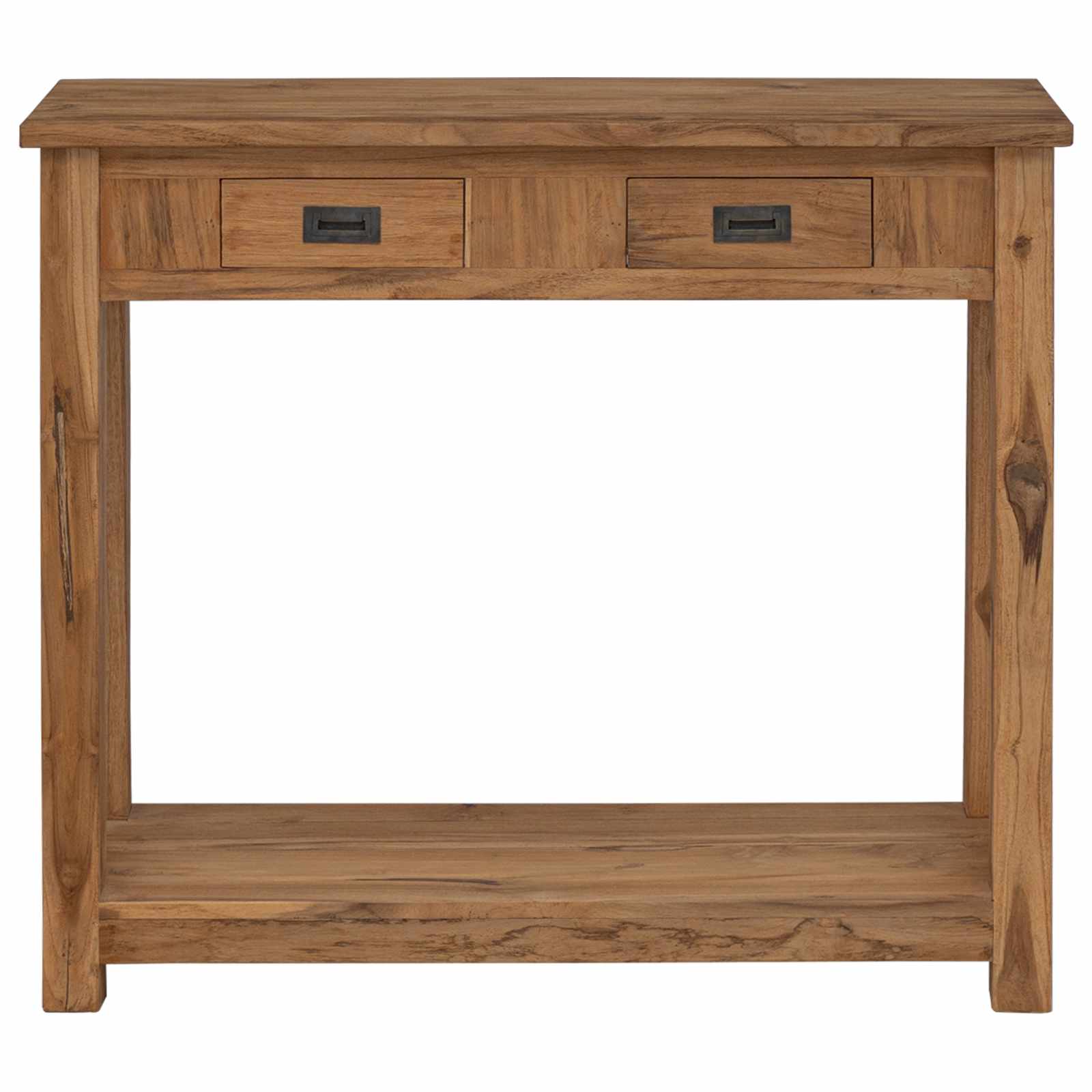 Wandtafel Naturel 90 x 30 x 80 cm Massief Teakhout image 3