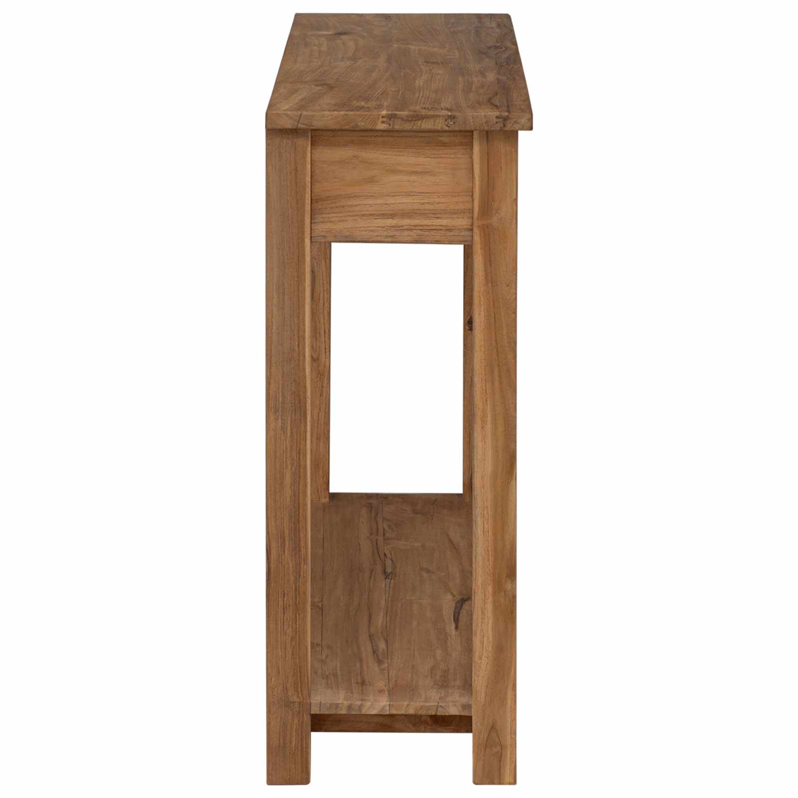 Wandtafel Naturel 90 x 30 x 80 cm Massief Teakhout image 4