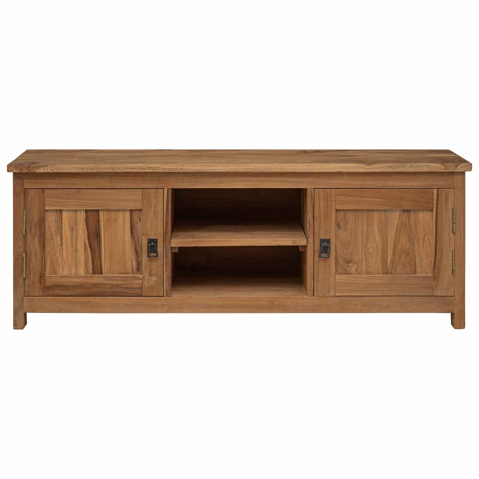 Tv-meubel 110 x 30 x 40 cm Naturel Massief Teakhout image 3