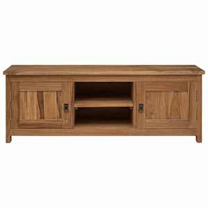 TV stolek 110 x 30 x 40 cm Přírodní Pevné teakové dřevo - obrázek 3
