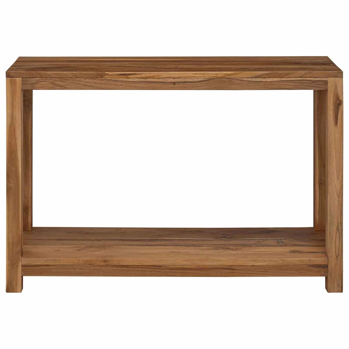 Konsolbord Naturfarvet 110 x 35 x 75 cm Massiv Teaktræ - Billede 2