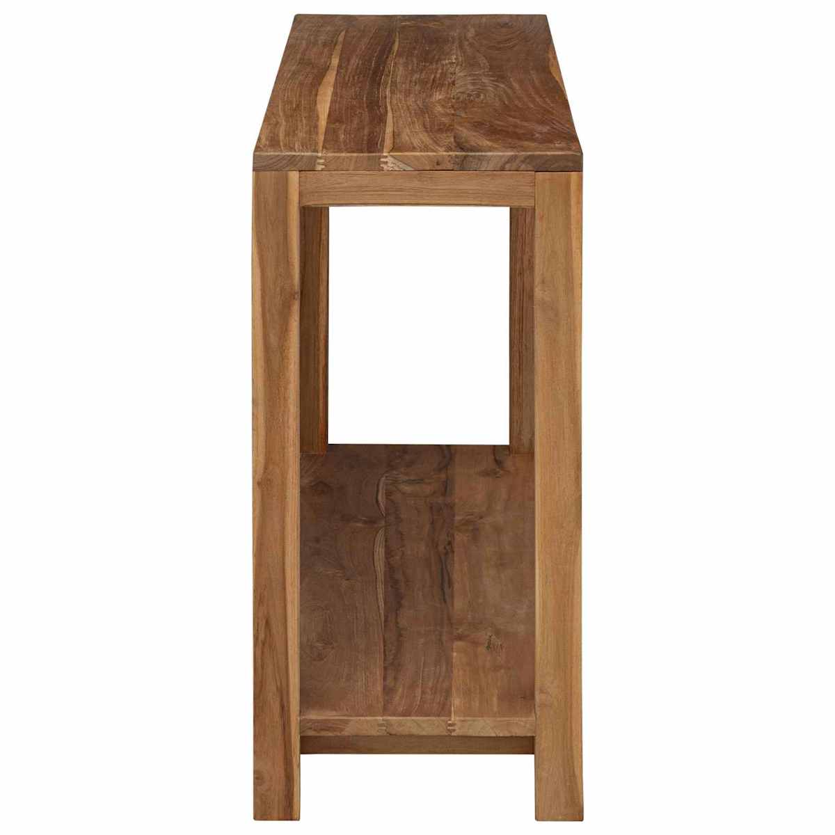 Konsolbord Naturfarvet 110 x 35 x 75 cm Massiv Teaktræ - Billede 3