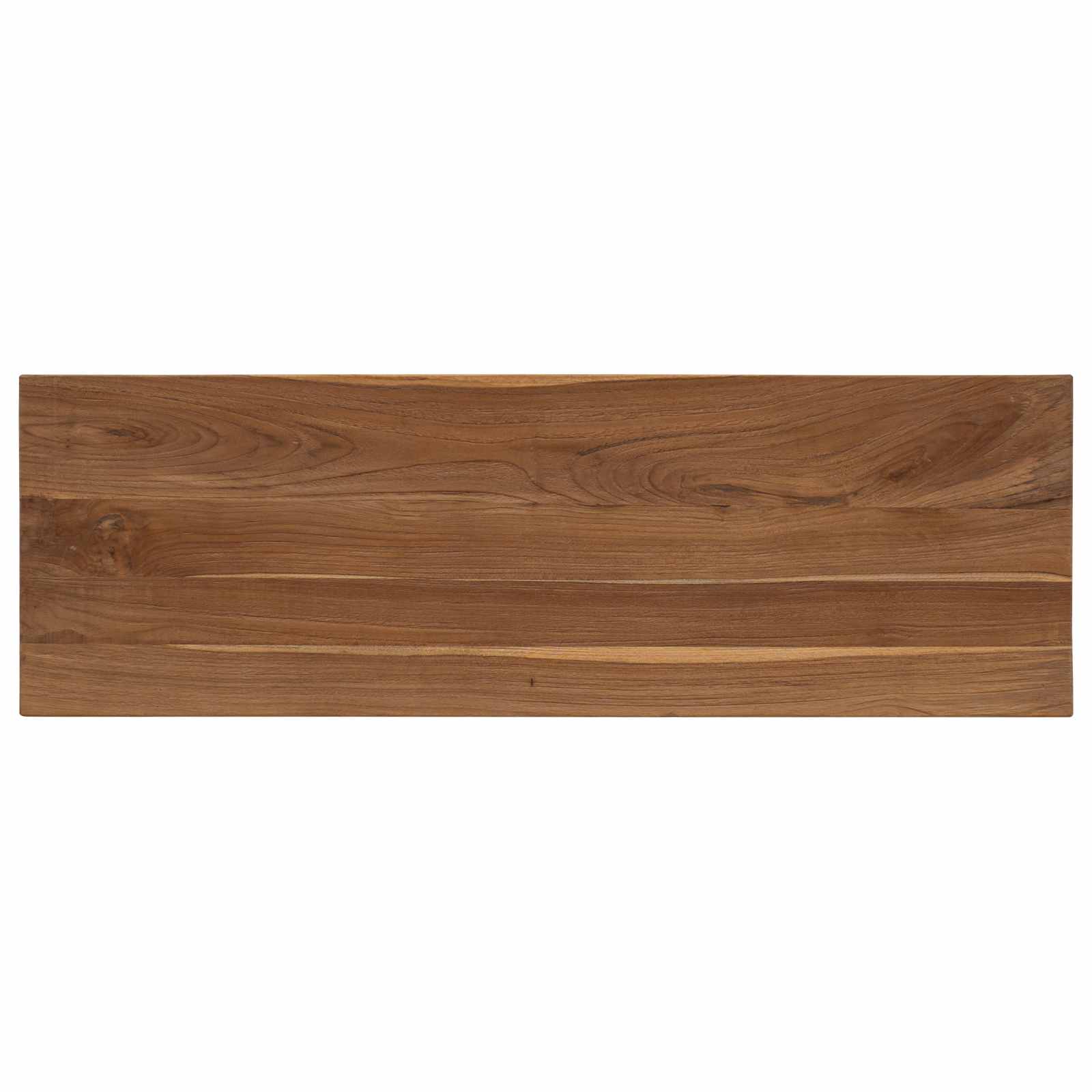 Wandtafel Naturel 110 x 35 x 75 cm Massief Teakhout image 4