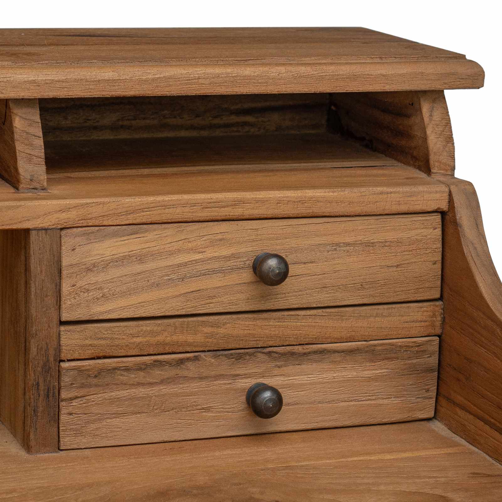 Schrijfbureau Naturel 89,5 x 49,5 x 100 cm Massief Teakhout image 6