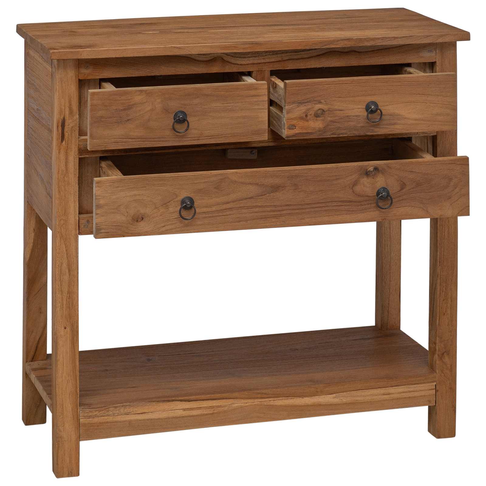 Dressoir Naturel 79 x 35 x 80 cm Massief Teakhout image 2